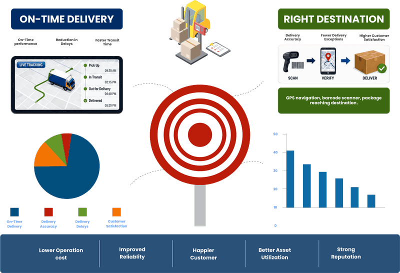 Freight carrier operations coordinating shipments across rail, road, and sea
